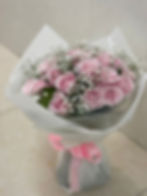 20枝粉紅玫瑰滿天星花束 20Pale pink Roses Classic