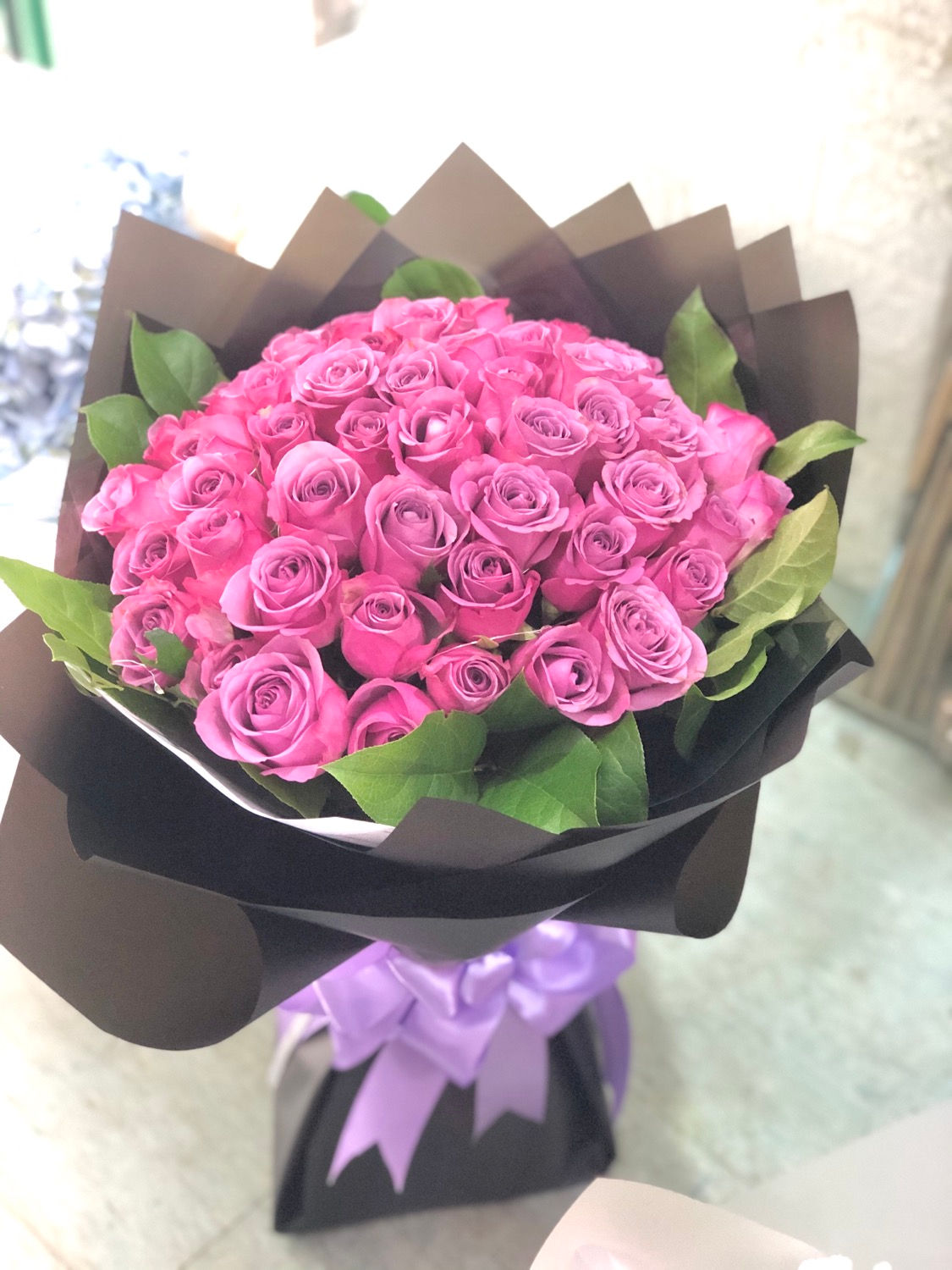 51枝紫玫瑰求婚花束 （必須預訂）51 roses bouquet PU-BK51