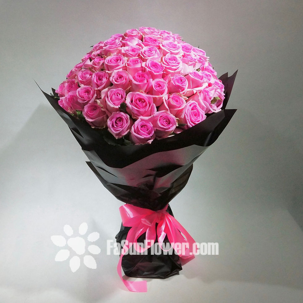 縮圖：99/108甜蜜粉紅玫瑰花束 Pink Rose Bouquet DP-BK99