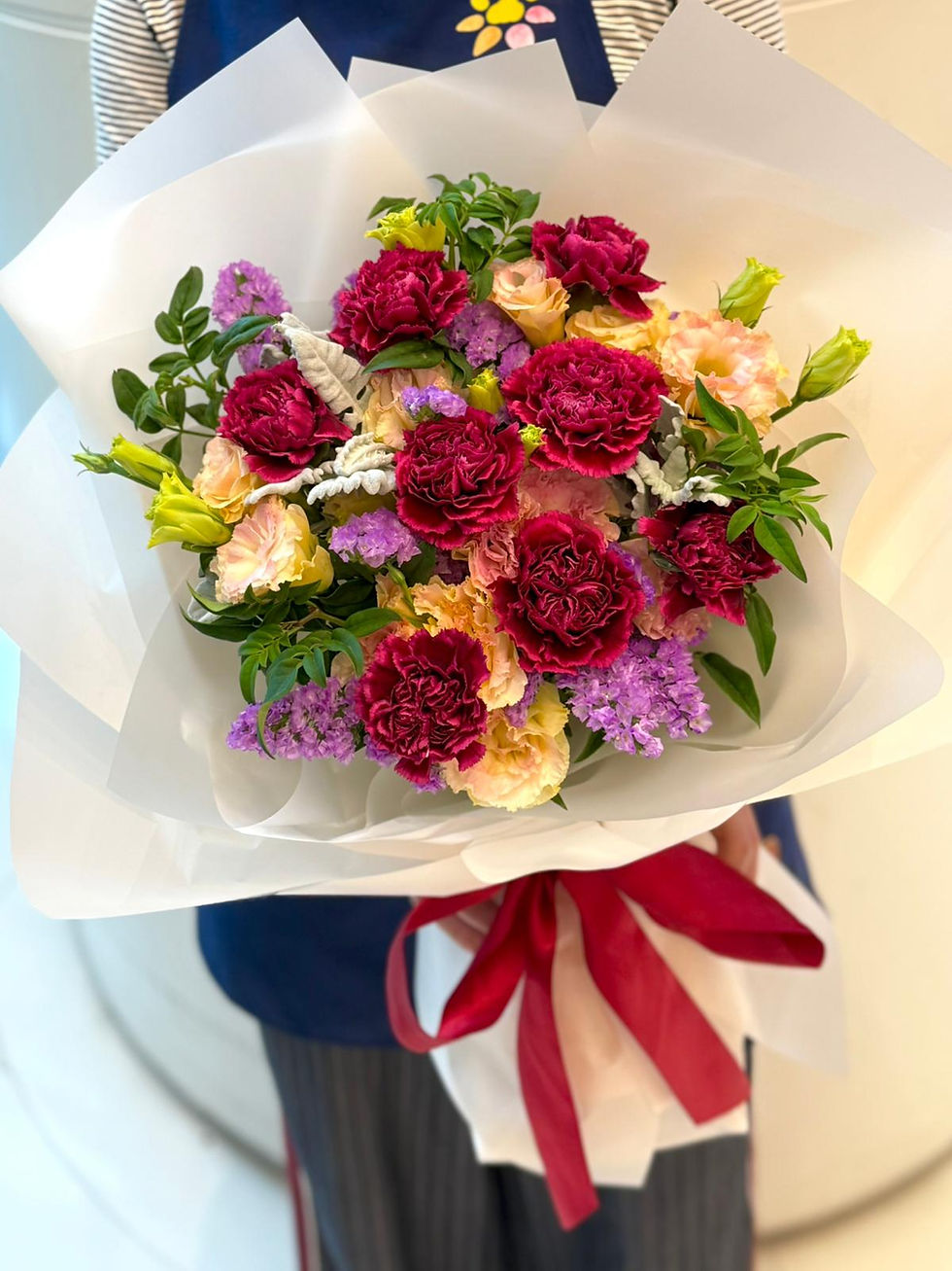 2026母親節花束精選(J)-絲絨康乃馨花束   Velvet carnation Bouquet 26MDB-J