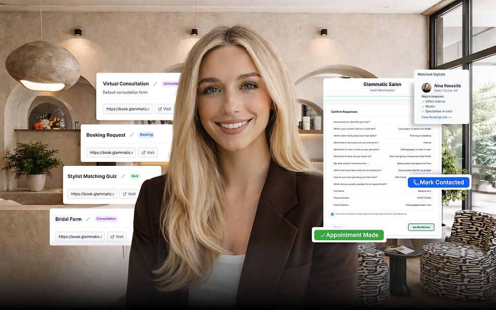 Custom Forms for Salons