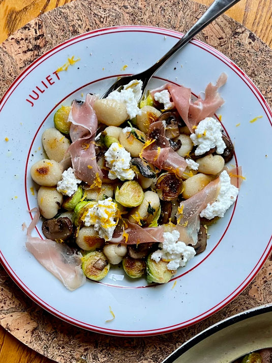 Mushroom, Sprout, & Thyme Gnocchi
