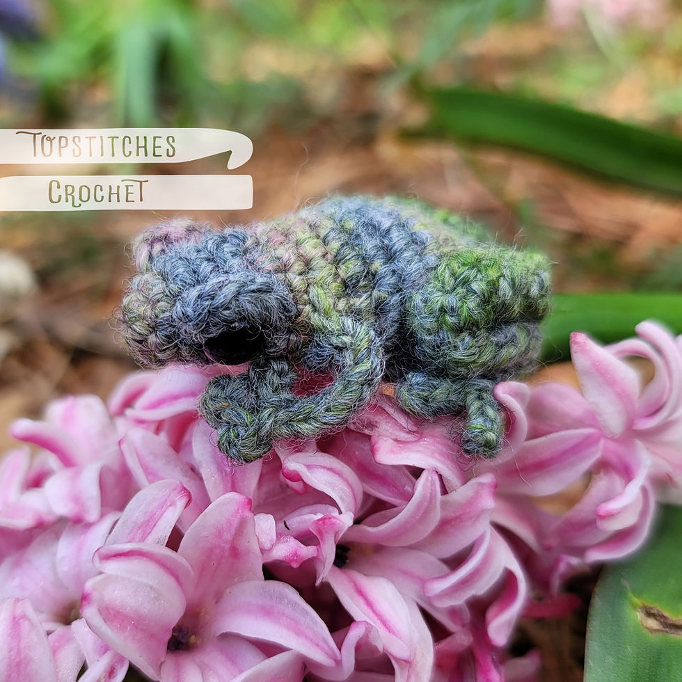 Thumbnail: Tiny Palm-Sized Frog Crochet Pattern