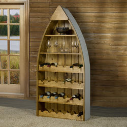 6' Canoe Shelf & Wine Rack