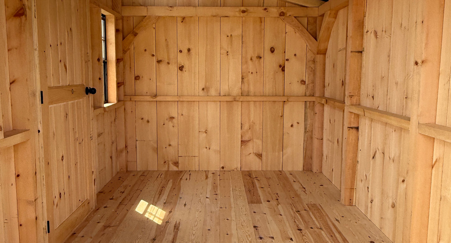 pine shed for storage