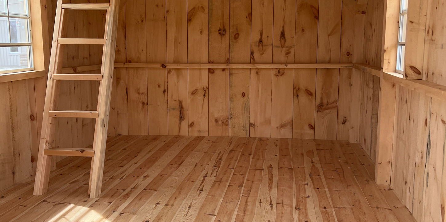 Shows Loft and Removable Ladder.
Can Fit Queen Mattress