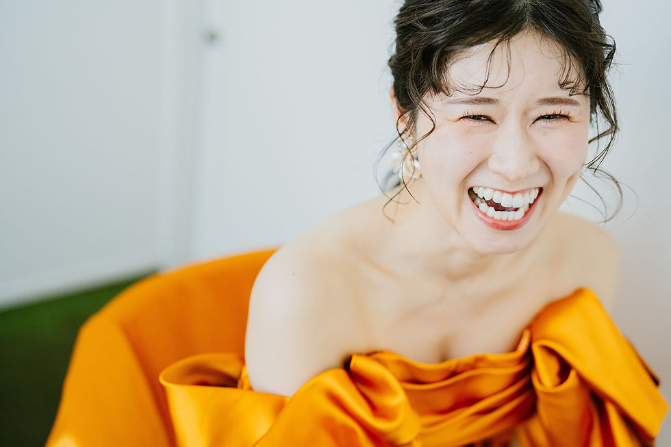 ヘアメイク後の花嫁さん
