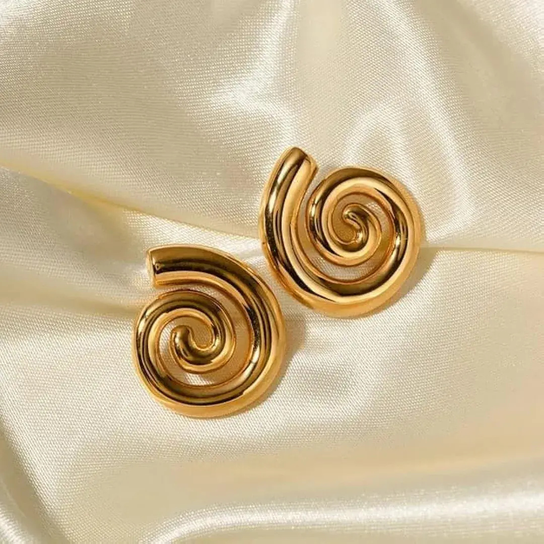 Spiral Statement Earrings