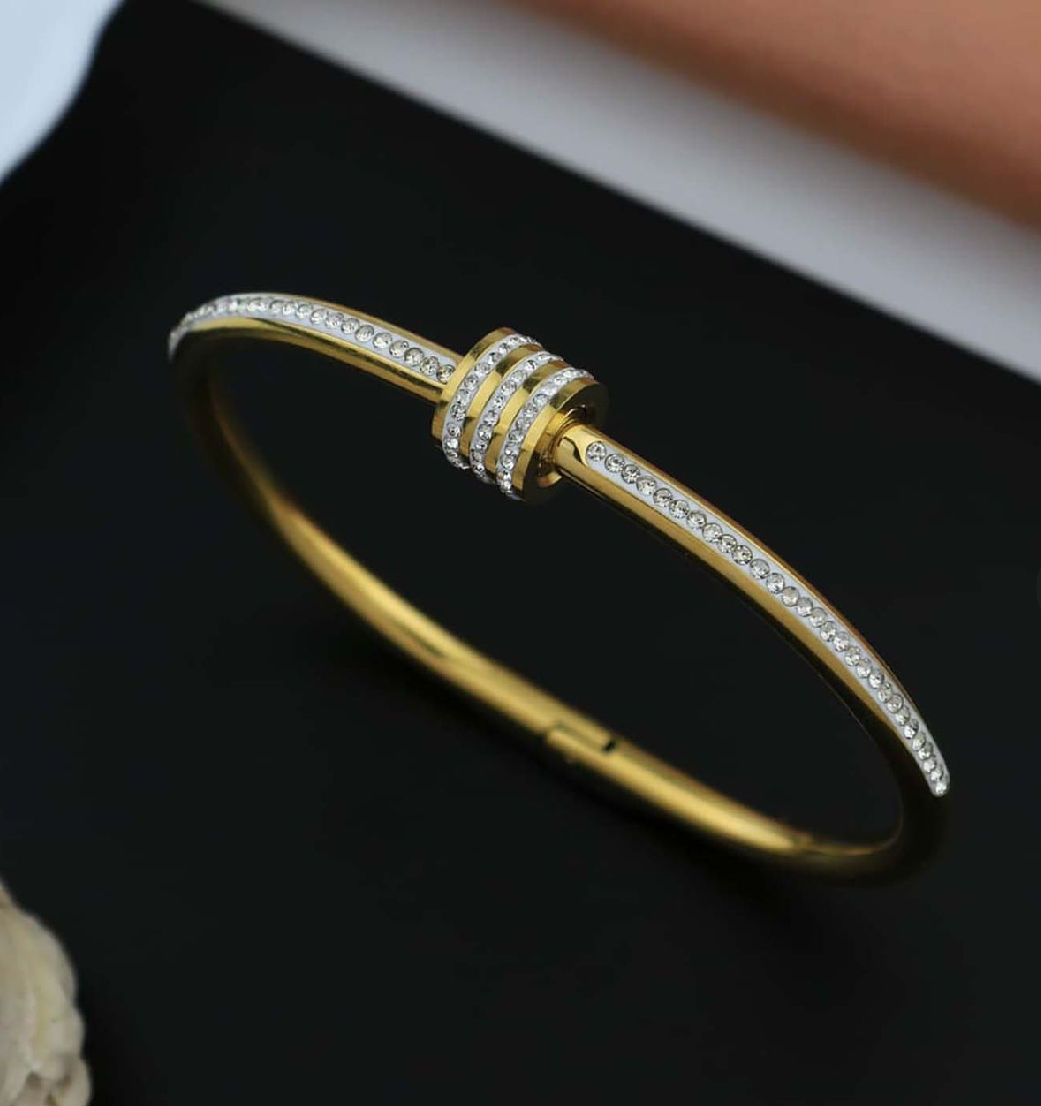 Cuff Diamond Kada Bracelet