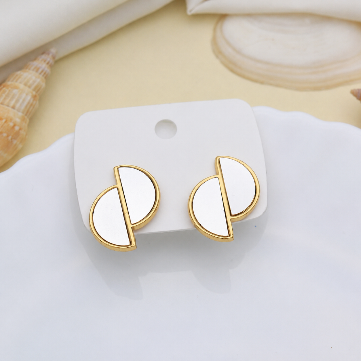 Geometric Stud Earrings