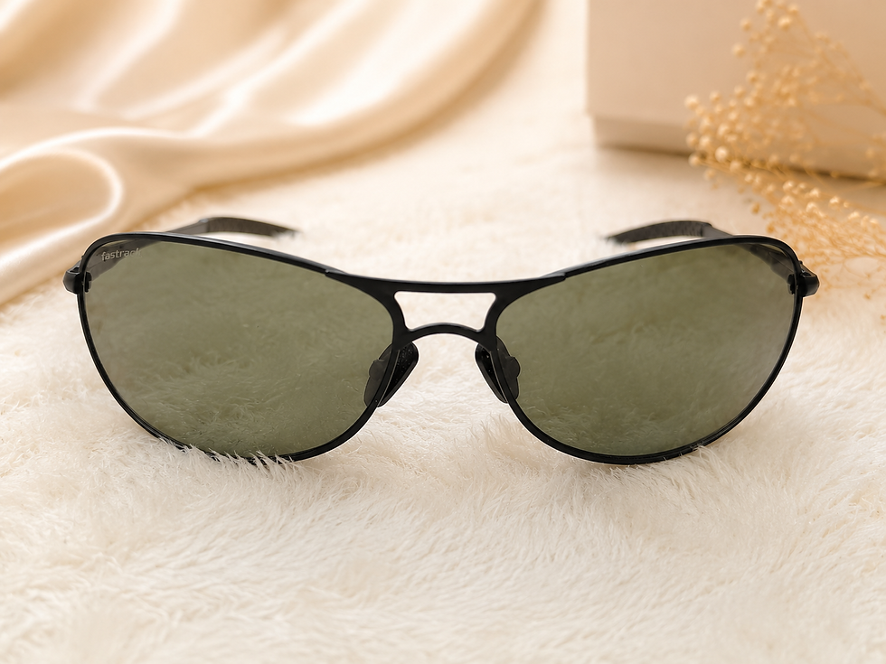 Thumbnail: Fastrack Black Aviator Sunglasses