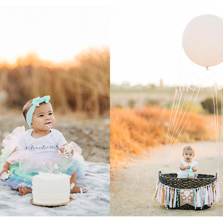 Elliana's Sunset Smash Cake Session, Orange County Family Portraits by Lana Tavares, 222 Photography