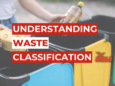 Sorting trash items in bins - classifying waste