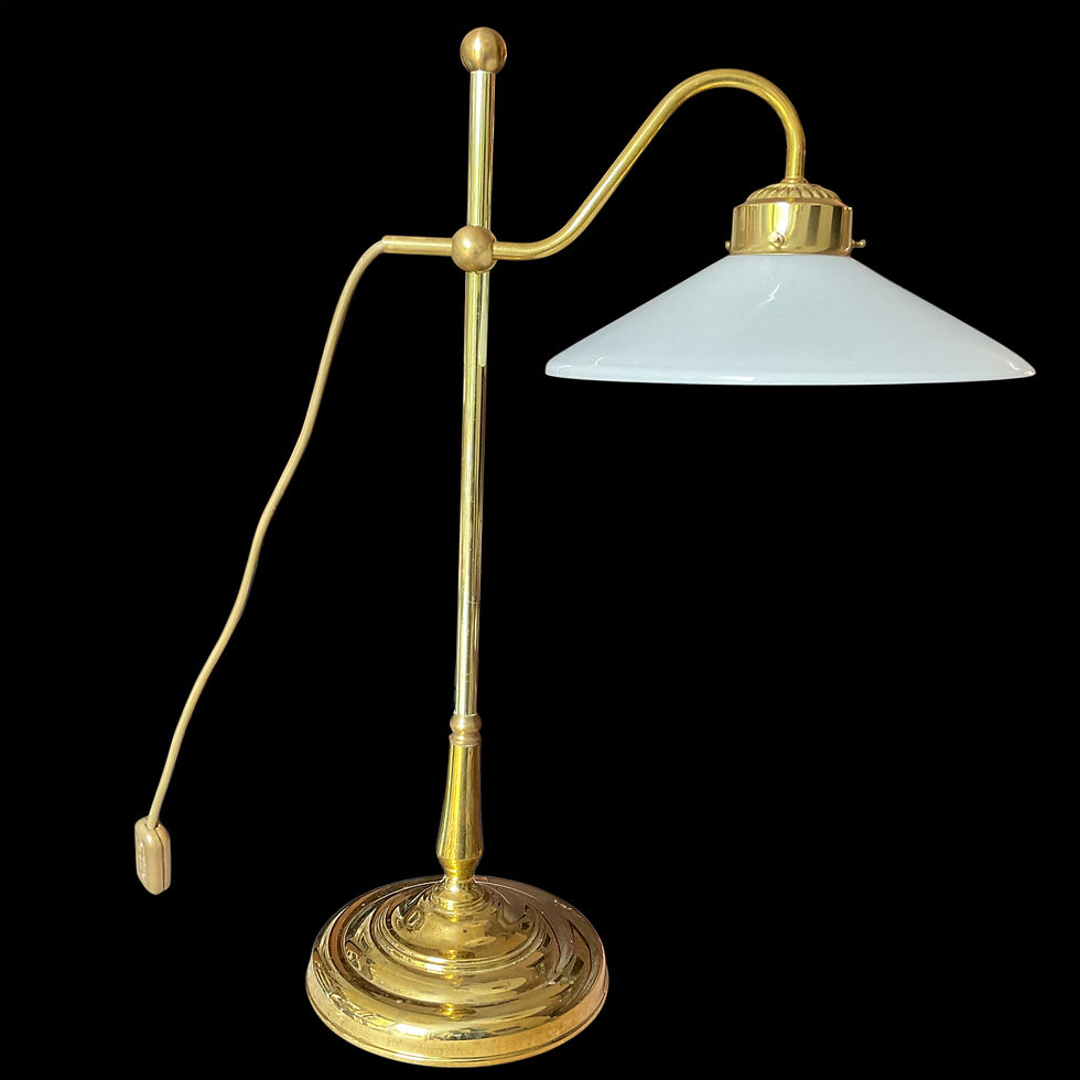 Miniaturbild: Jugendstil Tischlampe Schusterschirm