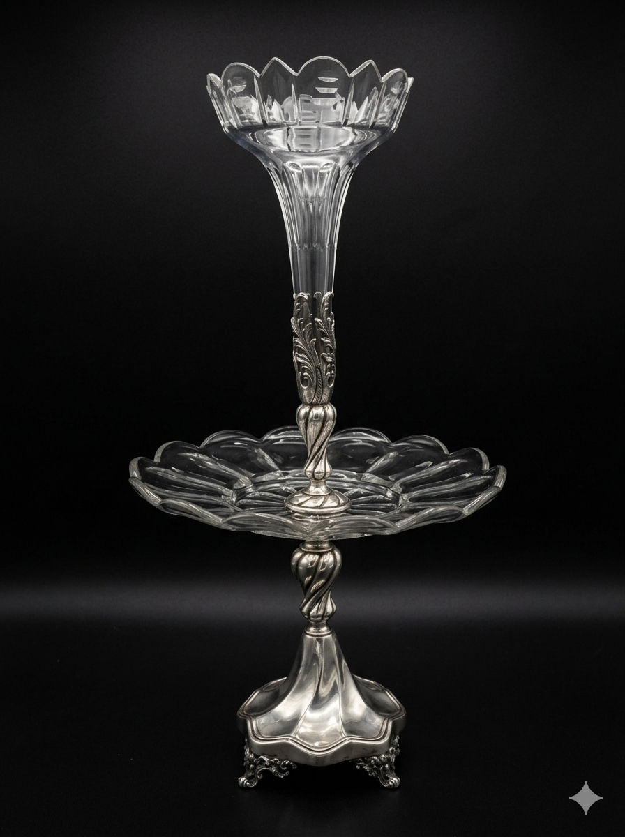 Miniaturbild: Orig. Jugendstil Tafelaufsatz Epergne Wien Bachmann um 1900