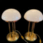 Miniaturbild: Tischlampen Paar Jugendstil Opalglas