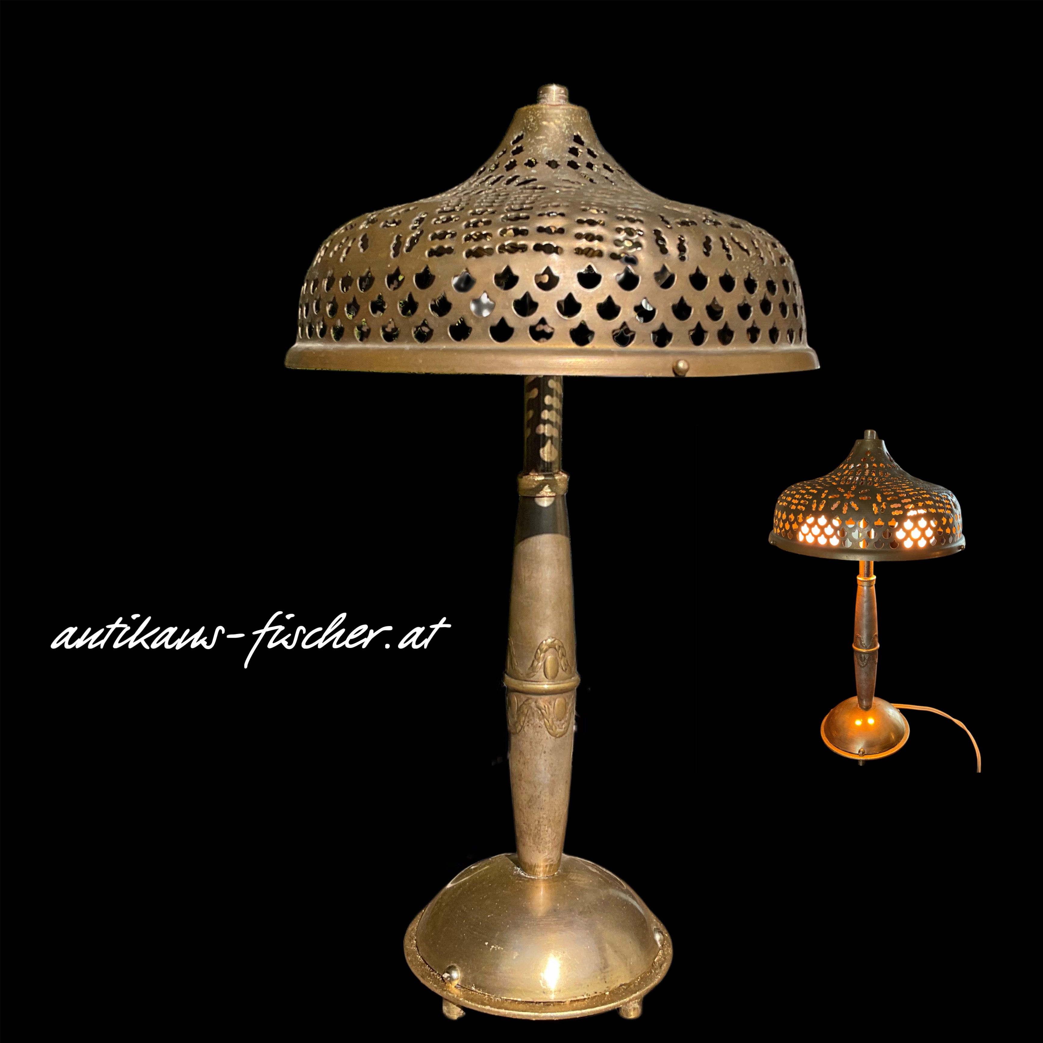 Orig. Jugendstil Tischlampe Wien um 1910