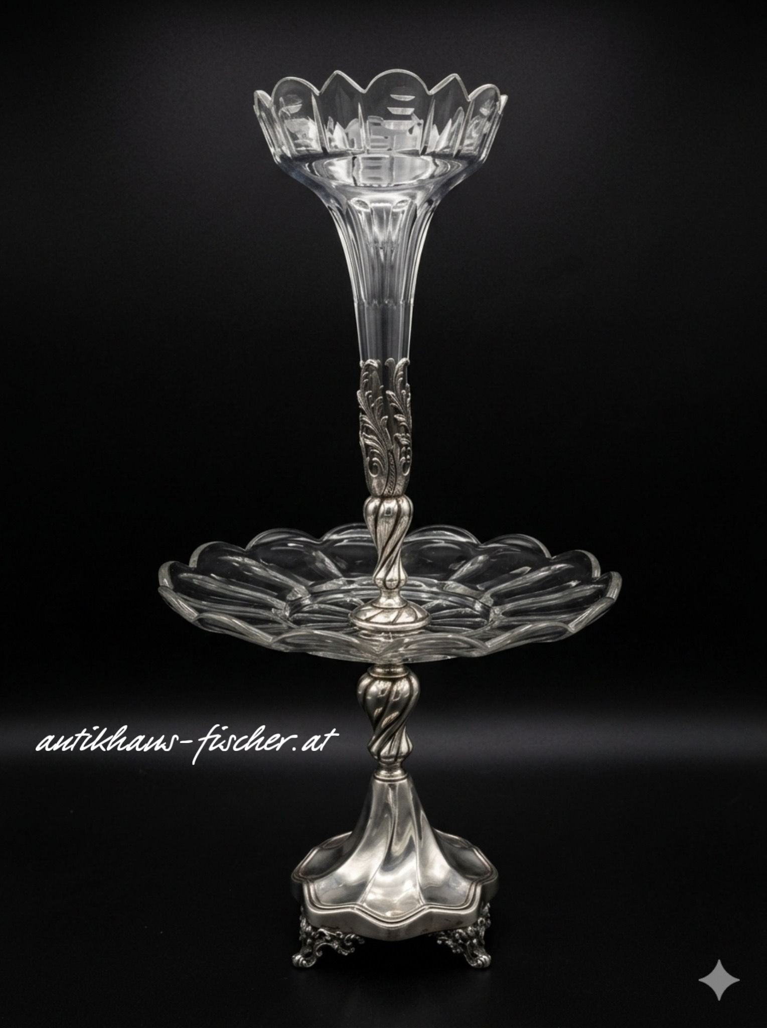 Orig. Jugendstil Tafelaufsatz Epergne Wien Bachmann um 1900
