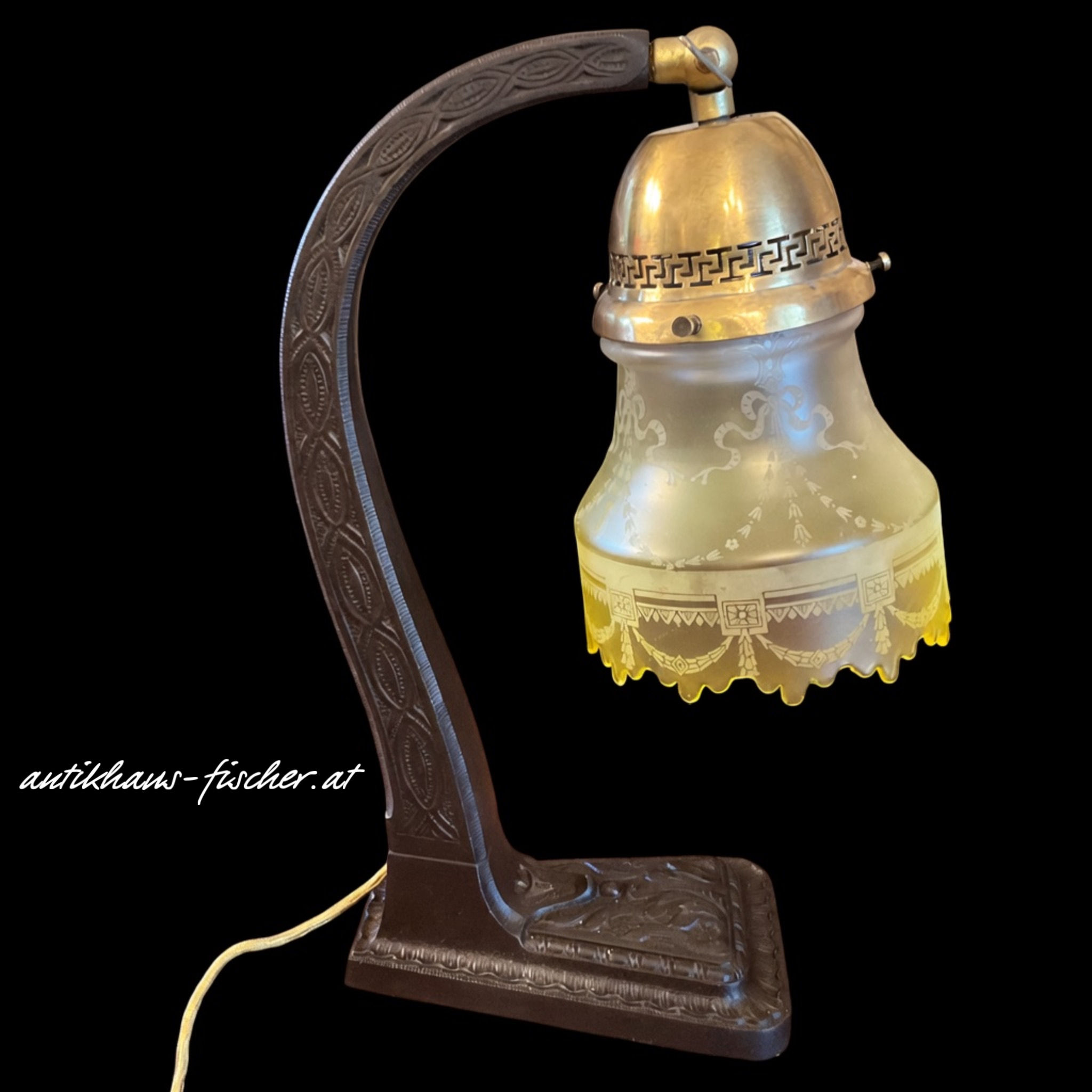 Orig. Jugendstil Tischlampe Schreibtischlampe um 1920