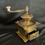 Miniaturbild: Kaffeemühle Biedermeier Messing