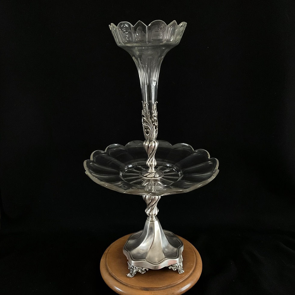 Miniaturbild: Orig. Jugendstil Tafelaufsatz Epergne Wien Bachmann um 1900