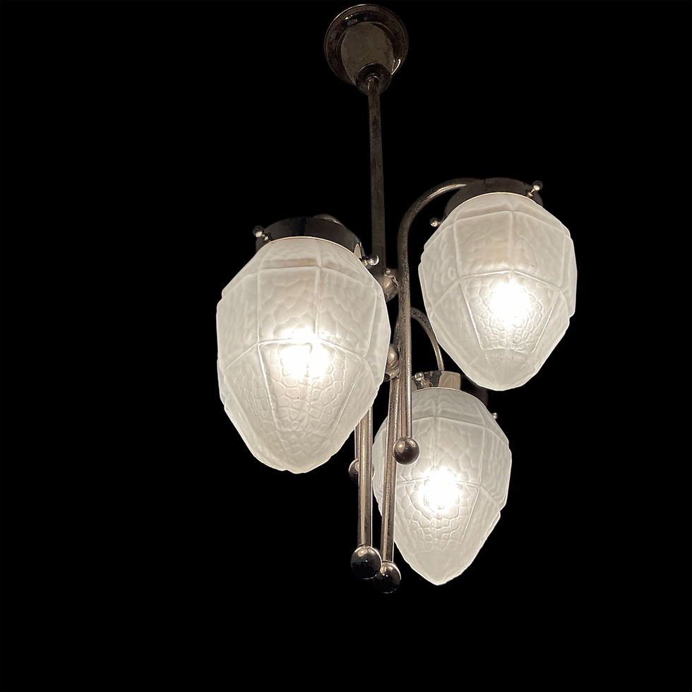 Miniaturbild: Orig. Art Deco Deckenlampe um 1940