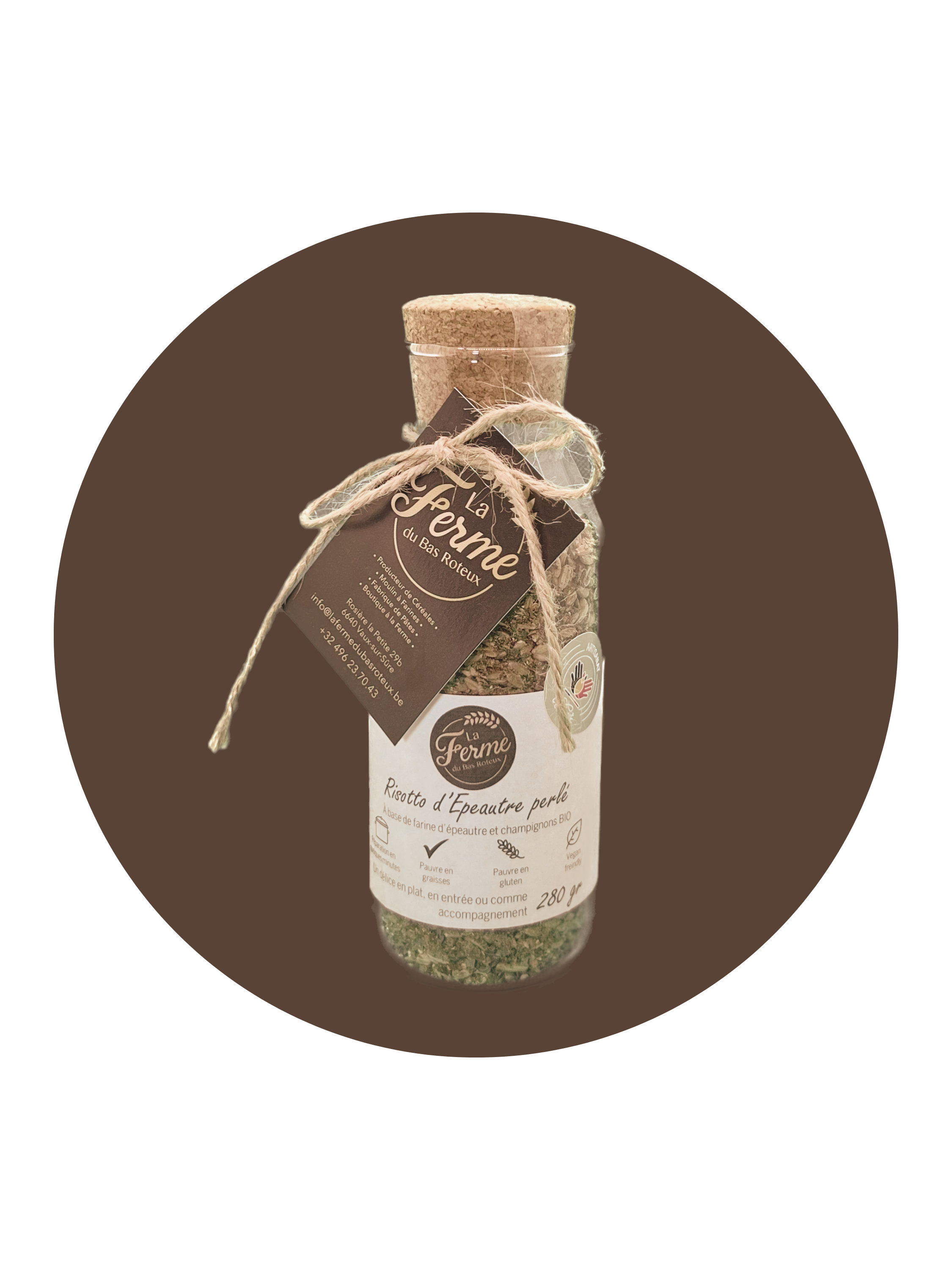 Risotto d'Epeautre aux champignons (500ml)