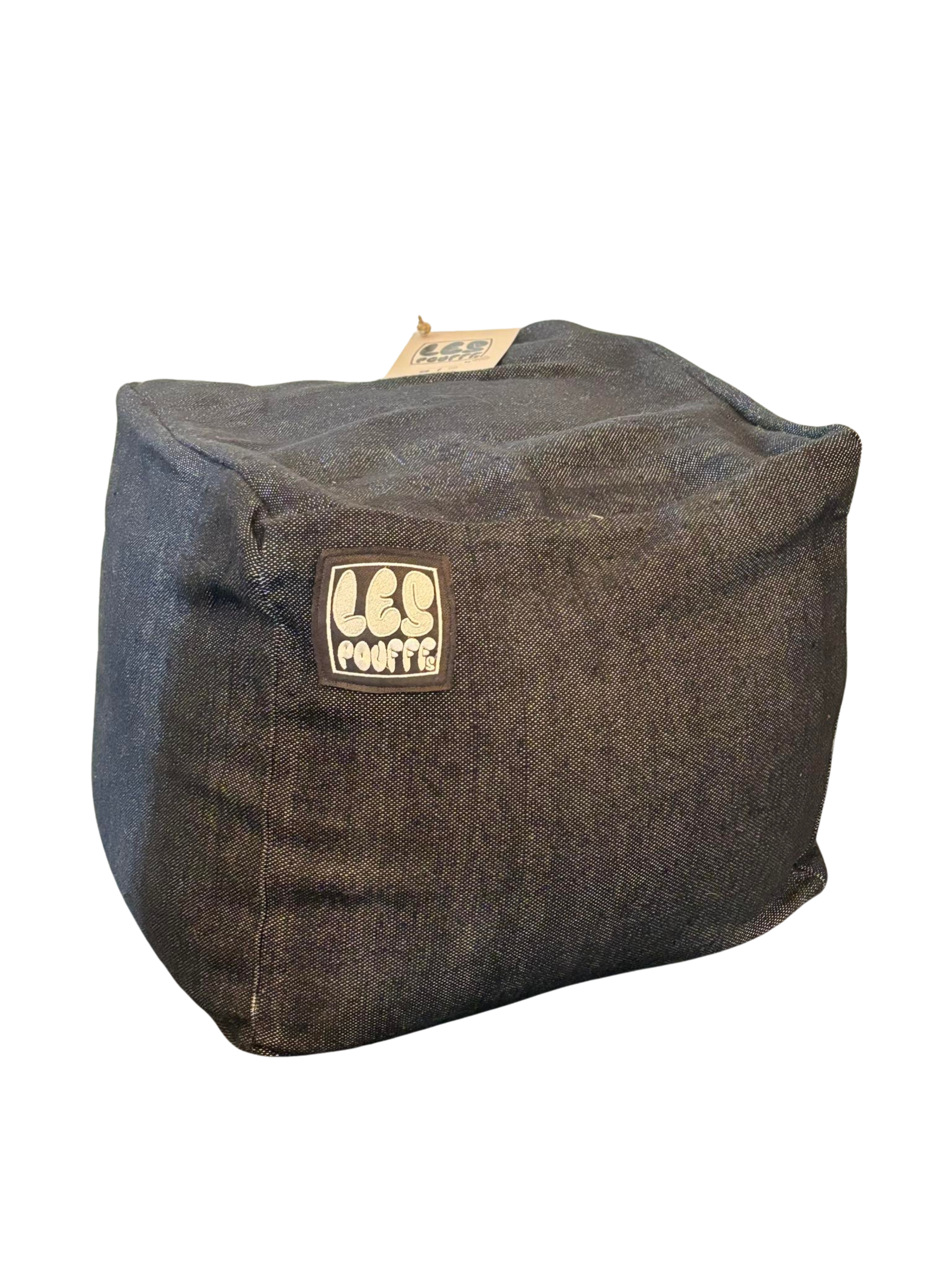 Poufff laine noir pt modèle