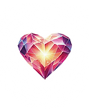 Kristallherz aus dem Kinderbuch "Einhorn Nelly und die Suche nach dem gestohlenen Kristallherz"