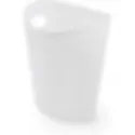White Paper Waste Dustbin Front View