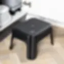 Addis Step Stool Black on the floor
