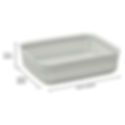 Thumbnail: JVL Droplette 2.2L Storage Basket Light Grey