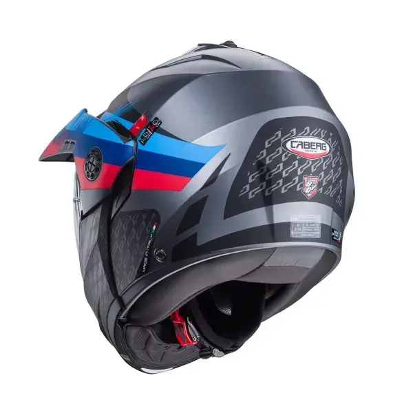 Thumbnail: Caberg Tourmax X Sarabe Matt Gun Metal/Blue/Red