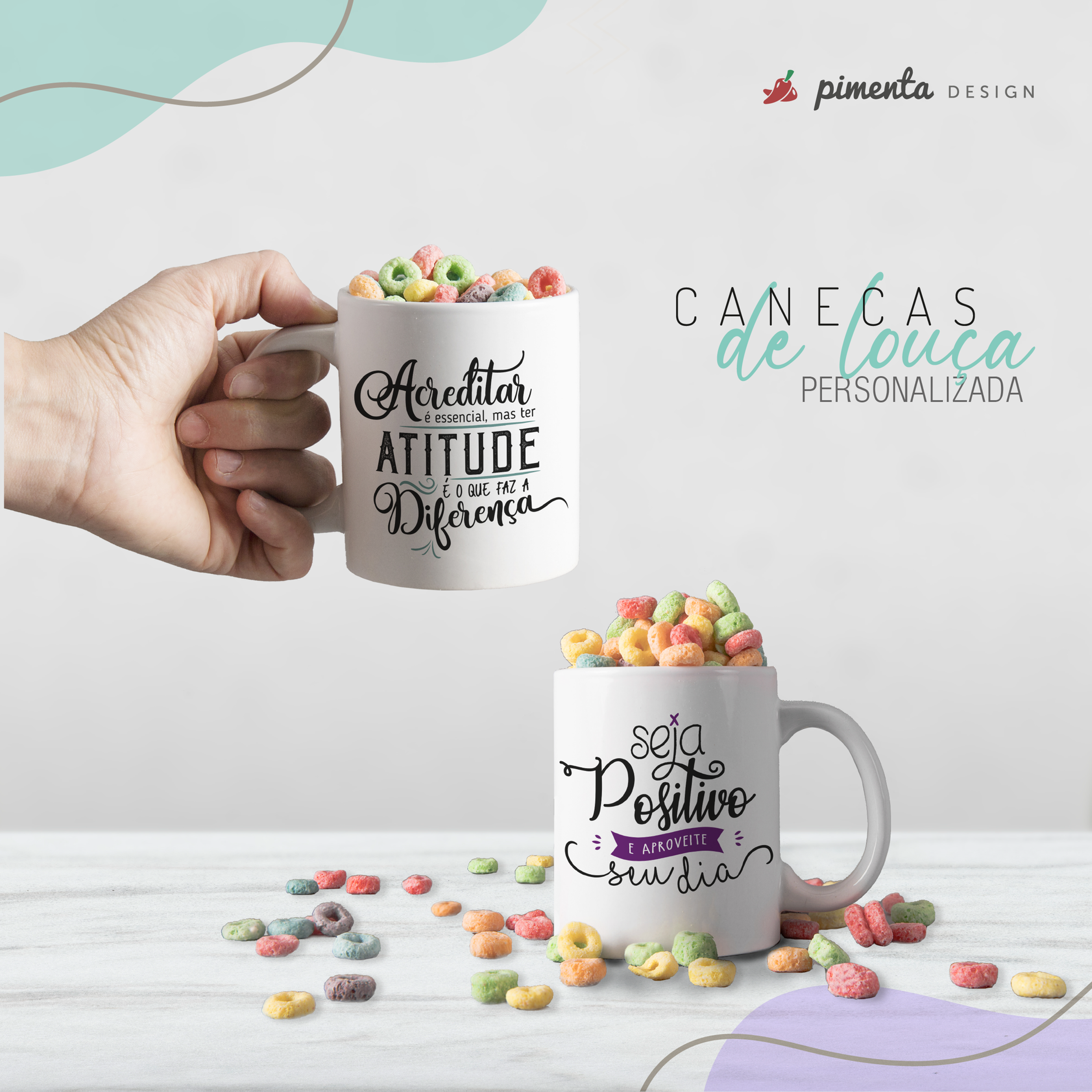 Caneca de Louça Personalizada