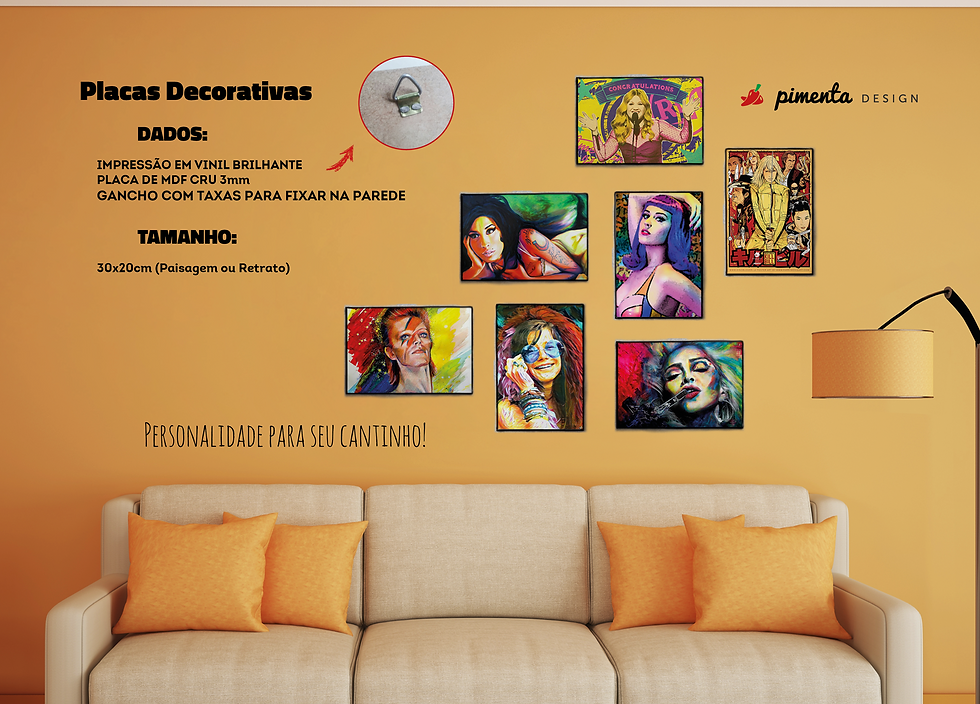 Miniatura: Plaquinhas Decorativas