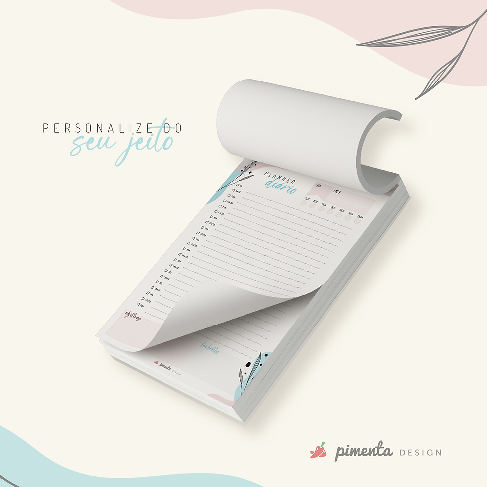 Miniatura: Bloquinho Planner Diário