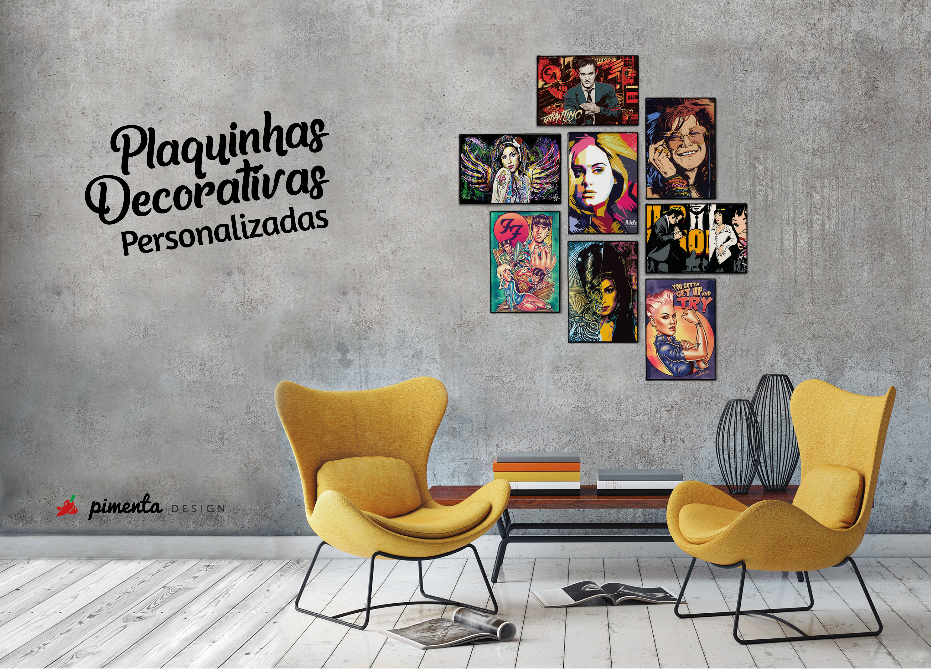 Plaquinhas Decorativas