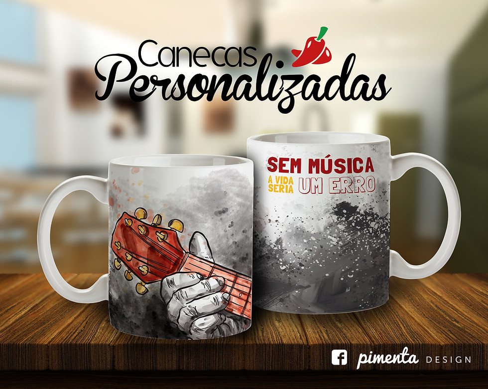 Miniatura: Caneca de Louça Personalizada