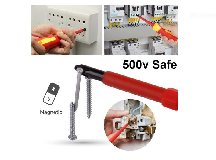 Miniature : Tournevis Électricien Isolé 500V