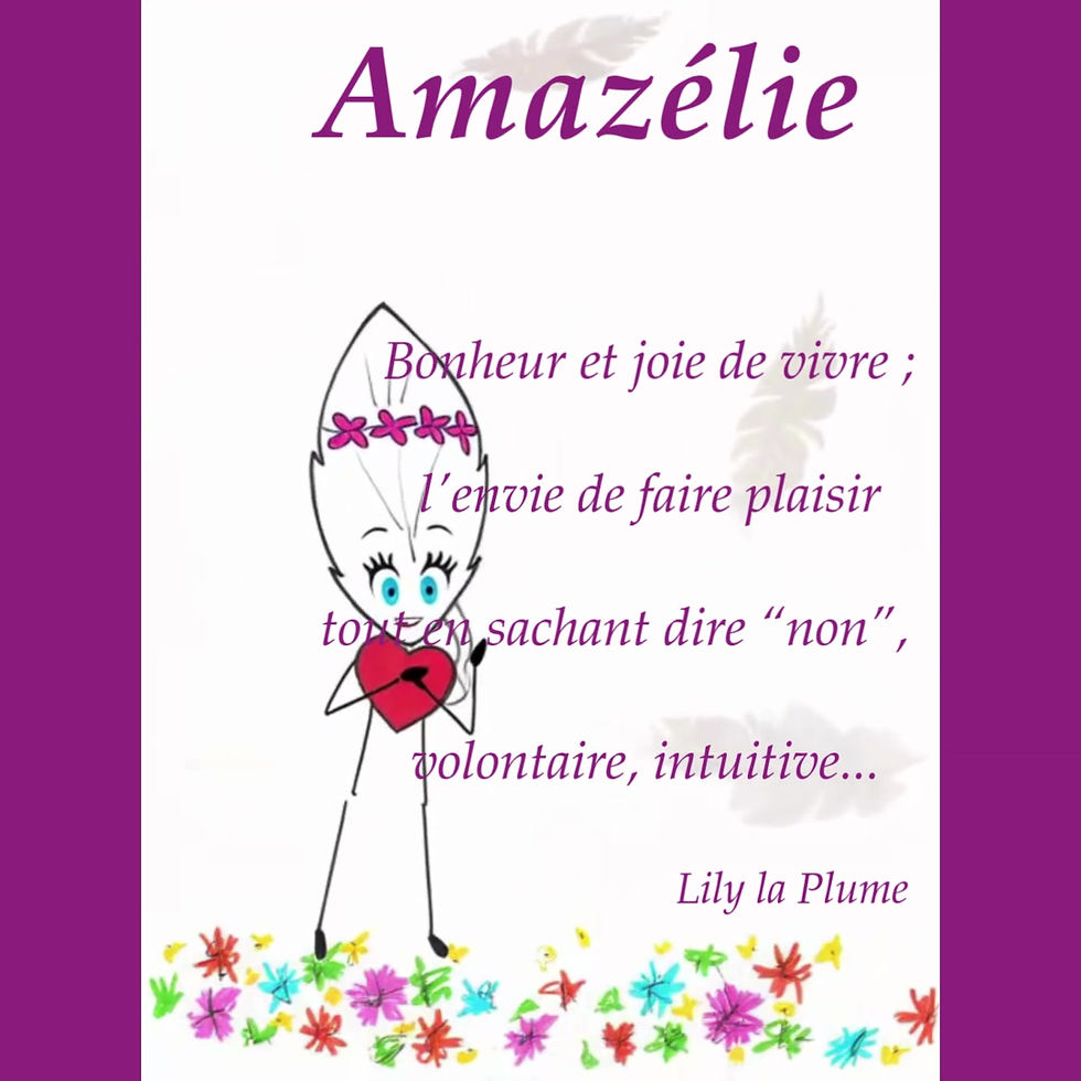 Miniature : Amazélie signification prénom