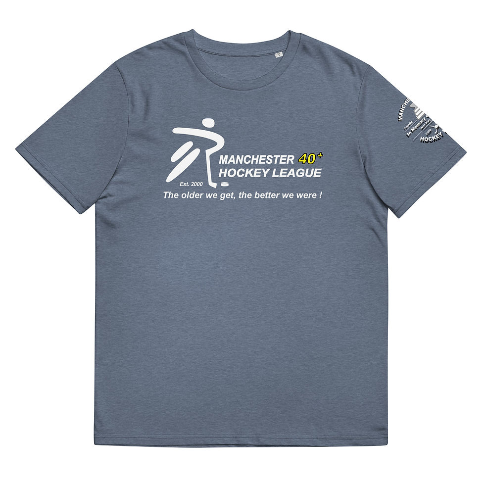 Thumbnail: Organic Cotton T-shirt MHL Orginal Logo / Slogan - Jay High Memorial Left Sleeve