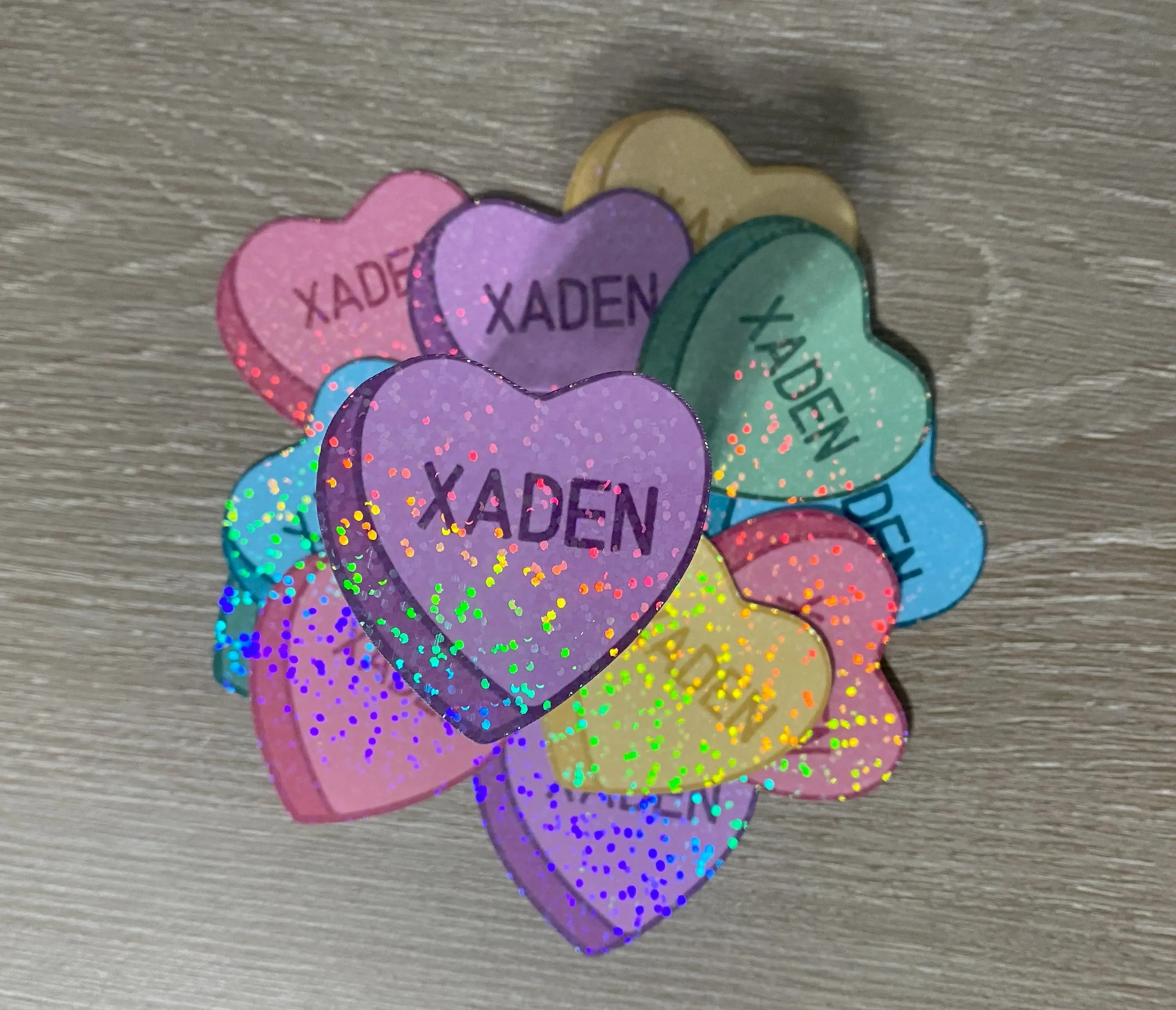 Xaden Candy Heart Sticker