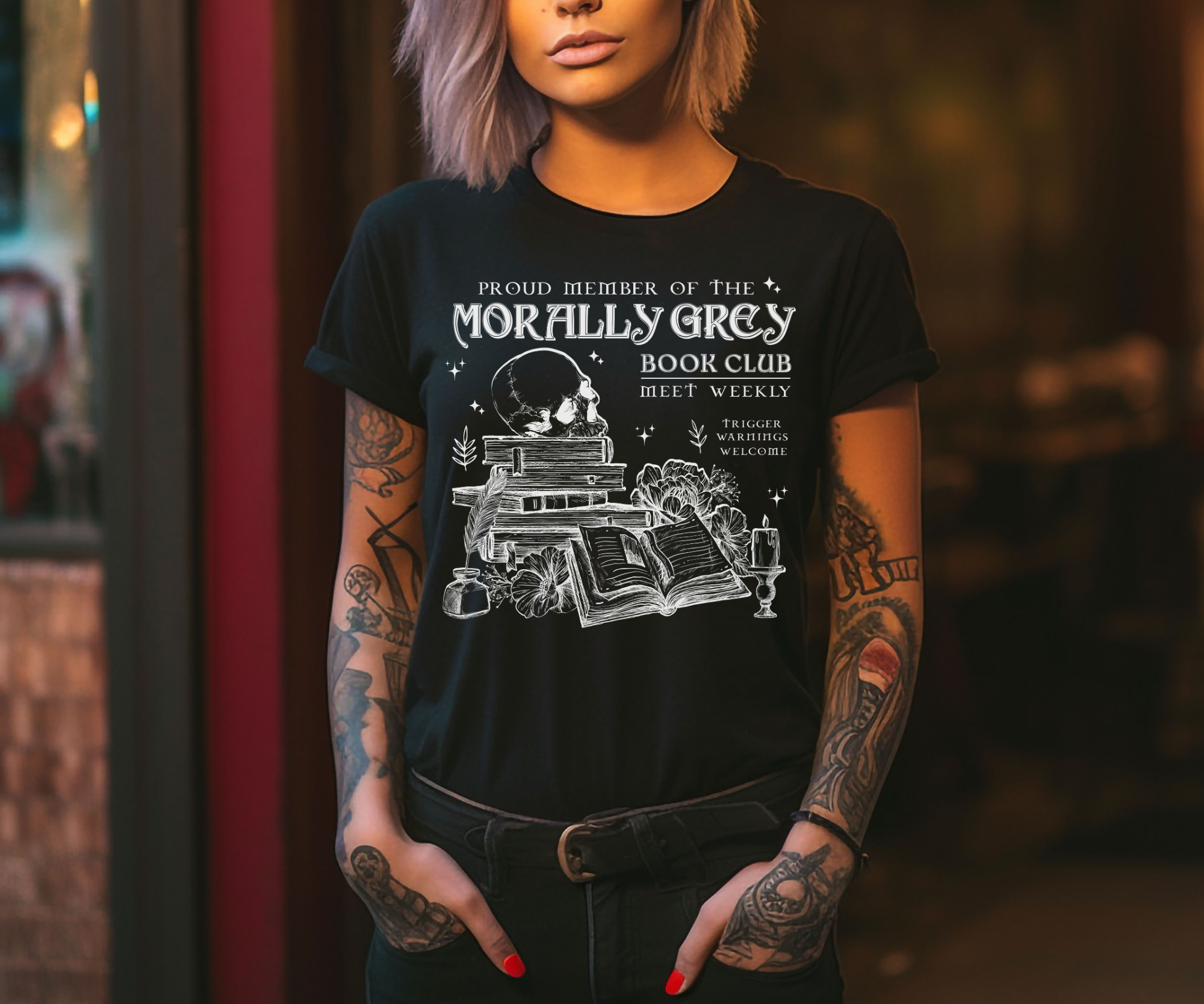 Morally Grey Book Club T-shirt