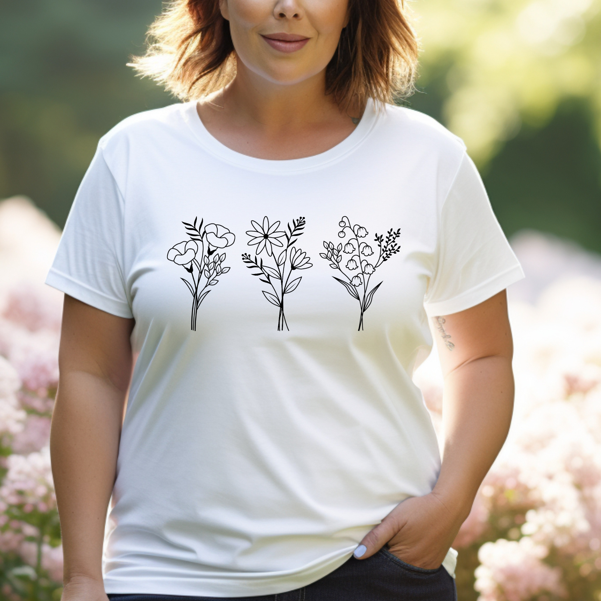 Birth Month Flower T-Shirt