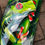 Thumbnail: Red Eye Tree Frog Skate Wall Art. Hand painted