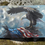 Thumbnail: Bald Eagle & American flag nest painting  
