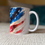 Thumbnail: Red White and Brewed American flag 11oz  ceramic mug