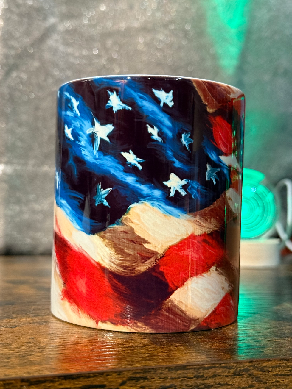 Red White and Brewed Mug 11 oz