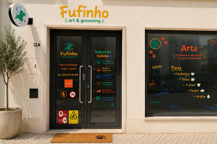 Fachada da Fufinho na Estrada das Várzeas, em Queijas