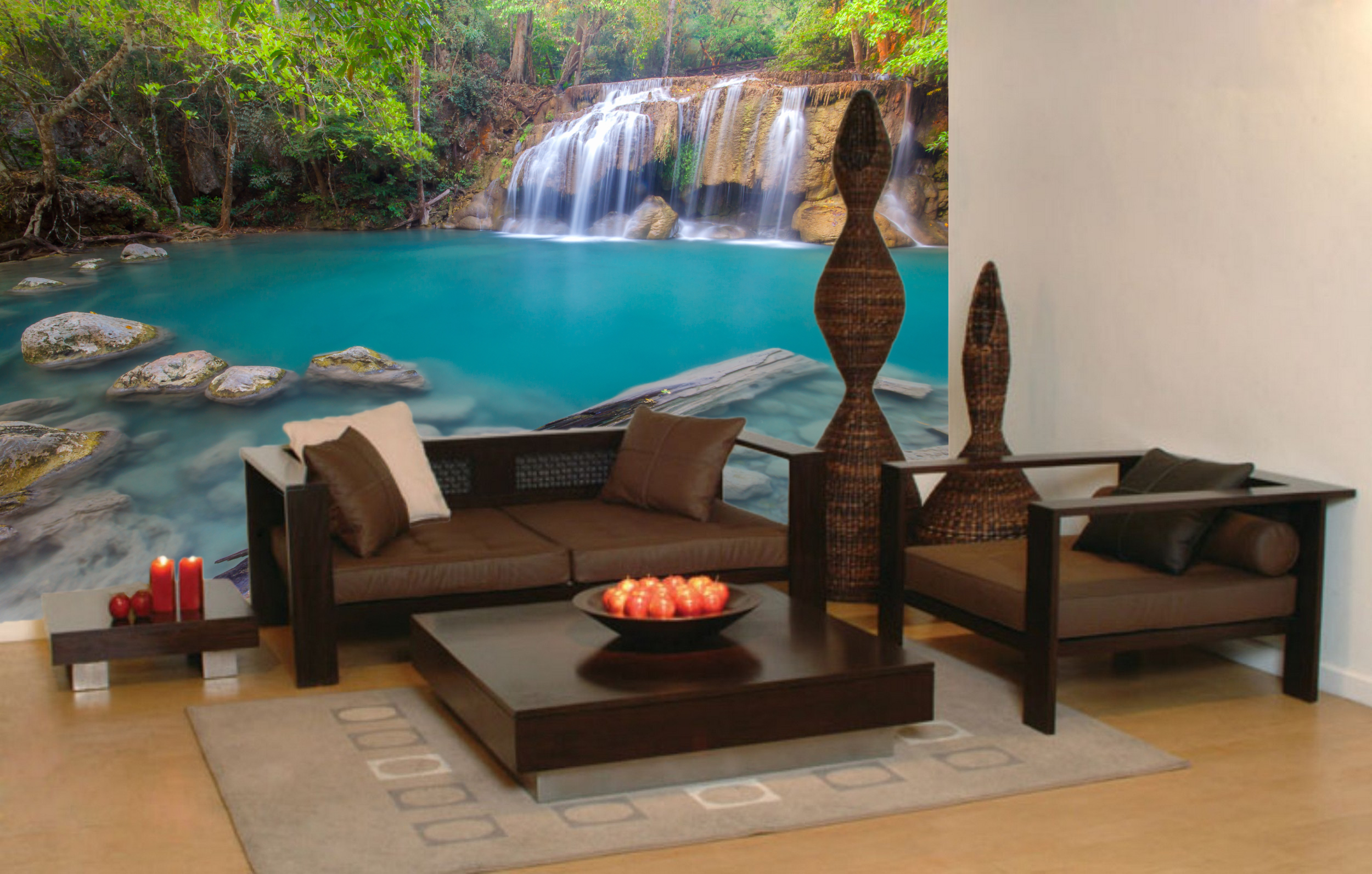 Cascata na Floresta Tropical, Tailândia